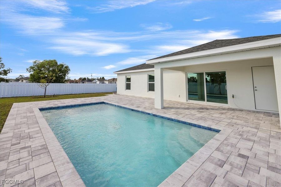 Exterior details and patio area of a home in Cape Coral, Cape Coral (Image 22). Exterior details and patio area of a home in Cape Coral, Cape Coral (Image 22).