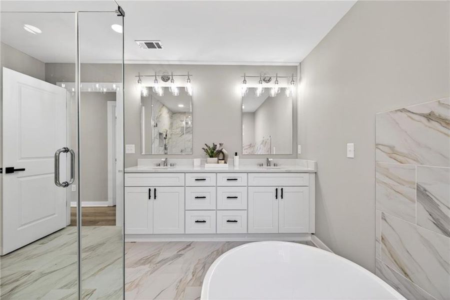 Furnished interior view inside a new home in , Hapeville (Image 18).
