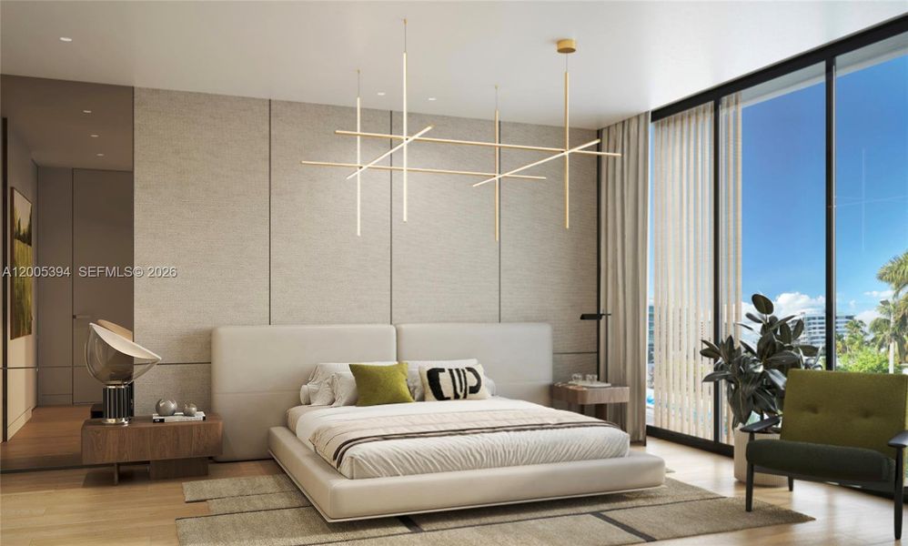 Furnished interior view inside a new home in , Bay Harbor Islands (Image 7).