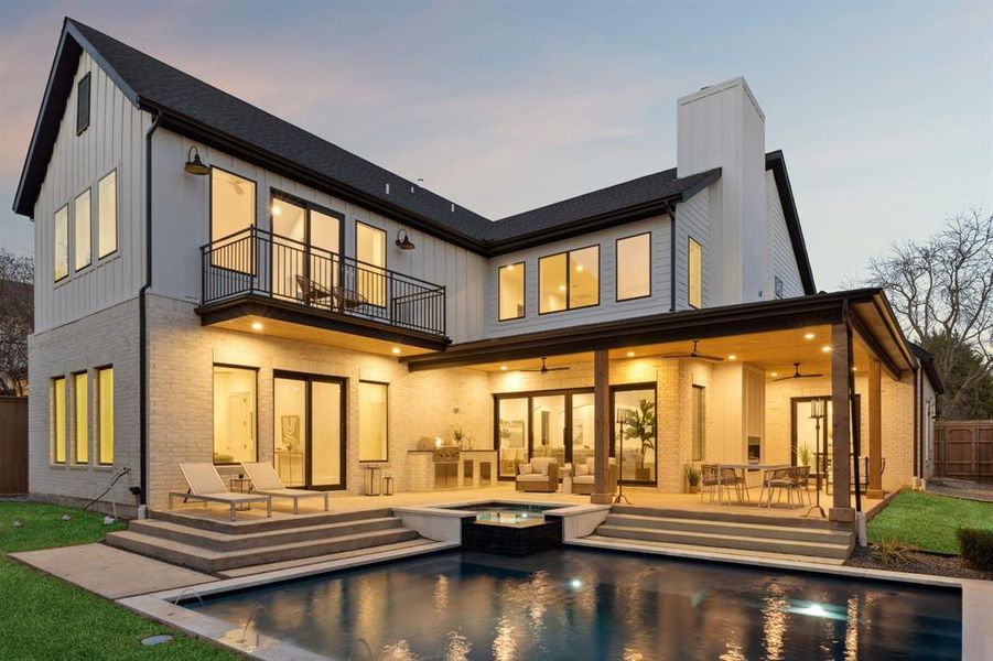 Exterior details and patio area of a home in , Dallas (Image 21).