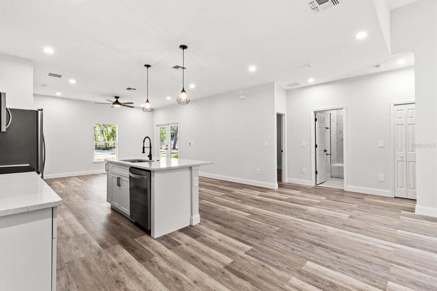Furnished interior view inside a new home in , Dunnellon (Image 5).