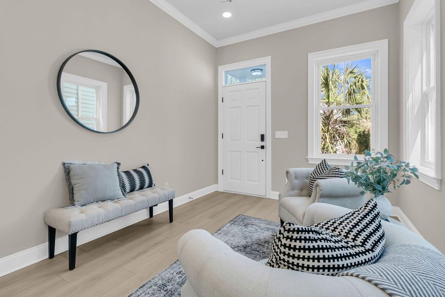 Furnished interior view inside a new home in , Charleston (Image 26).