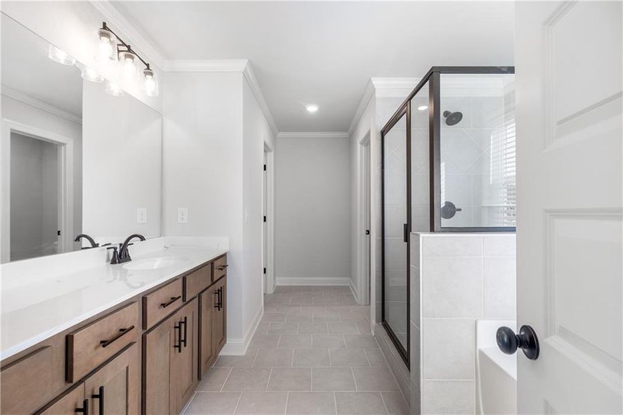 Furnished interior view inside a new home in Calgary Downs, Winder (Image 5).
