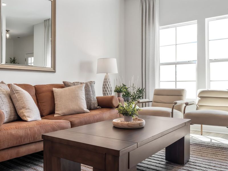 Furnished interior view inside a new home in The Towns at Red River, Gallatin (Image 14). Furnished interior view inside a new home in The Towns at Red River, Gallatin (Image 14).