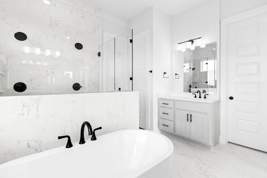 Furnished interior view inside a new home in Leander Estates, Leander (Image 10). Furnished interior view inside a new home in Leander Estates, Leander (Image 10).