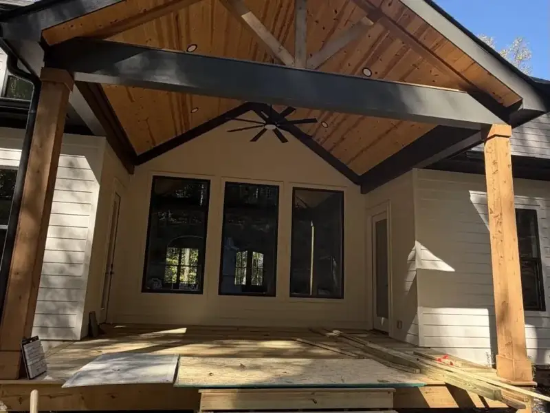 In-progress construction of a new home in , Hoschton, GA (Image 38).