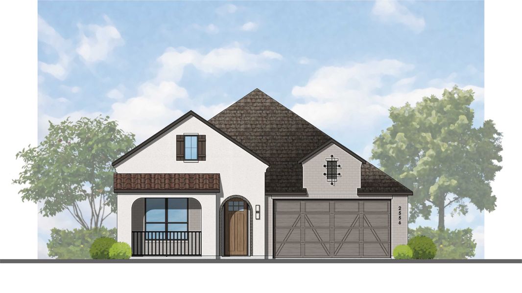 Representative rendering of the exterior for the Weston Plan by Highland Homes (Image 19). Representative rendering of the exterior for the Weston Plan by Highland Homes (Image 19).