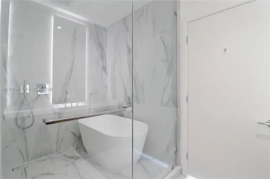 Furnished interior view inside a new home in , Miami (Image 16).
