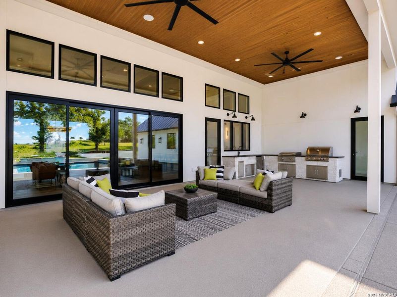 Exterior details and patio area of a home in , Boerne (Image 4). Exterior details and patio area of a home in , Boerne (Image 4).