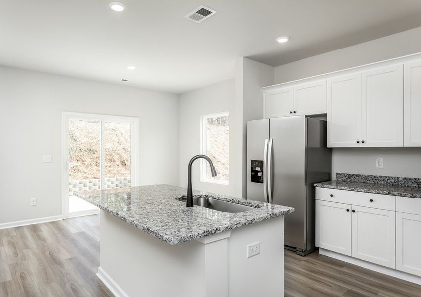 Each kitchen comes with stainless steel appliances. Each kitchen comes with stainless steel appliances.