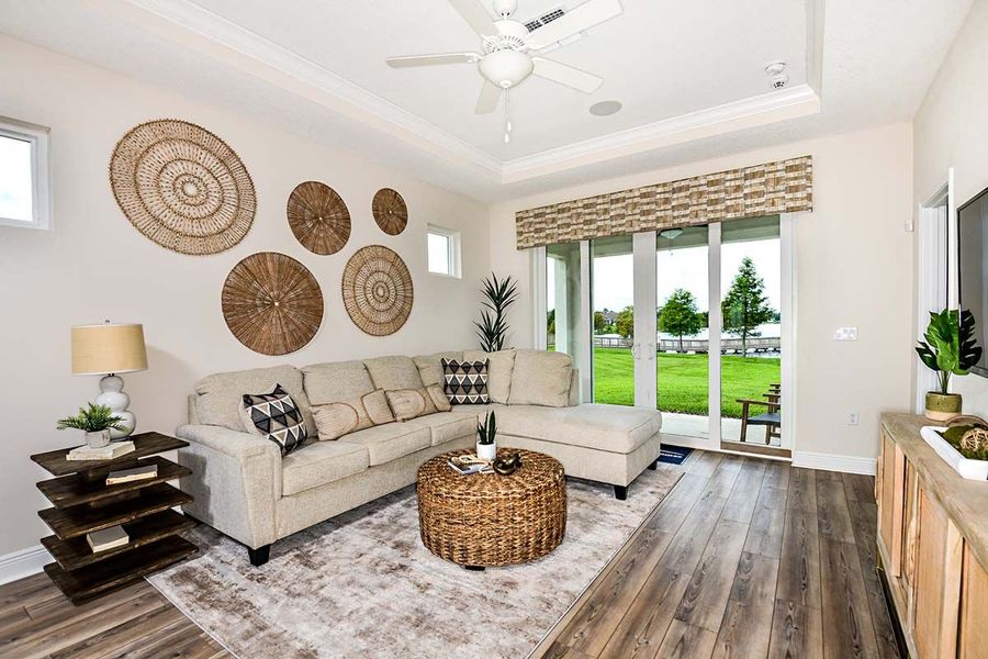 Furnished interior view inside a new home in The Sanctuary – Coastal Collection, Punta Gorda (Image 4).