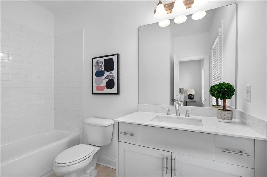 Furnished interior view inside a new home in Brackley Townhomes, Cumming (Image 66). Furnished interior view inside a new home in Brackley Townhomes, Cumming (Image 66).