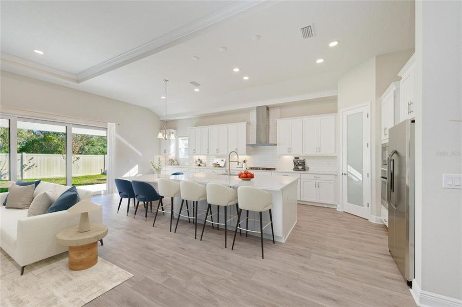 Furnished interior view inside a new home in Crosswind Point, Parrish (Image 6). Furnished interior view inside a new home in Crosswind Point, Parrish (Image 6).