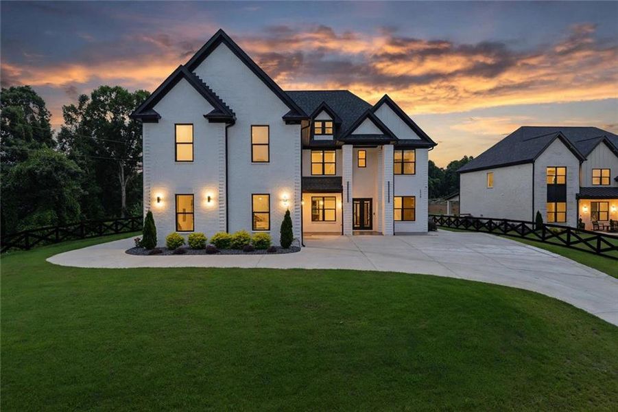 Front exterior of a new home in , Braselton, GA, highlighting curb appeal (Image 29).