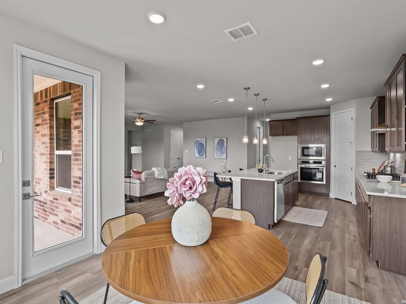 Furnished interior view inside a new home in Ladera, San Antonio (Image 18).