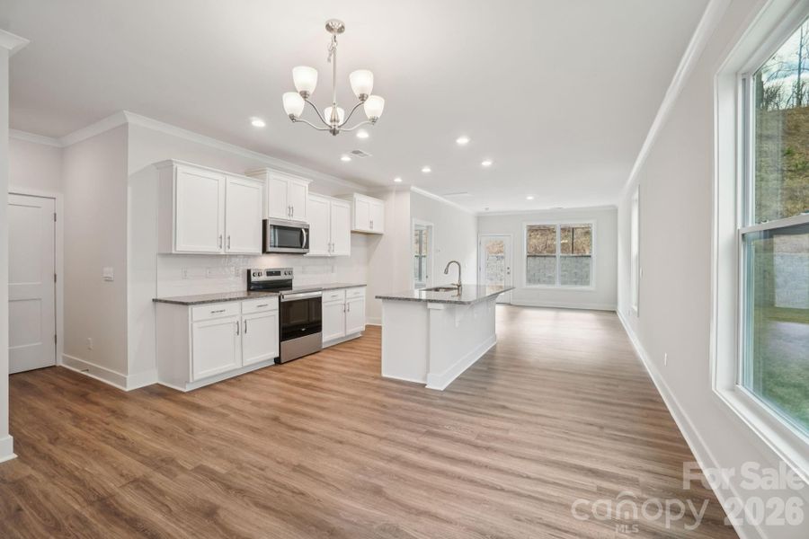 Furnished interior view inside a new home in , Weaverville (Image 12).