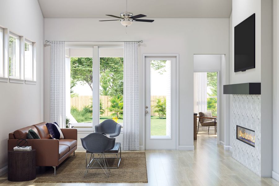Representative furnished interior of a home built from the Bunting by Tri Pointe Homes in Trillium, Richmond (Image 7).