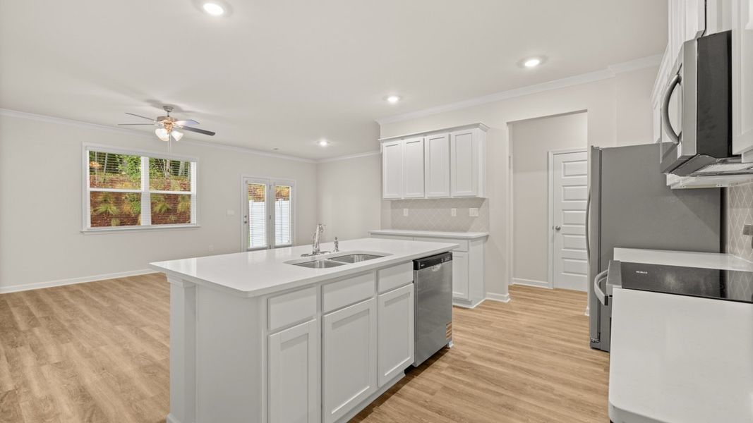 Furnished interior view inside a new home in Independence Villas and Townhomes, Loganville (Image 6). Furnished interior view inside a new home in Independence Villas and Townhomes, Loganville (Image 6).