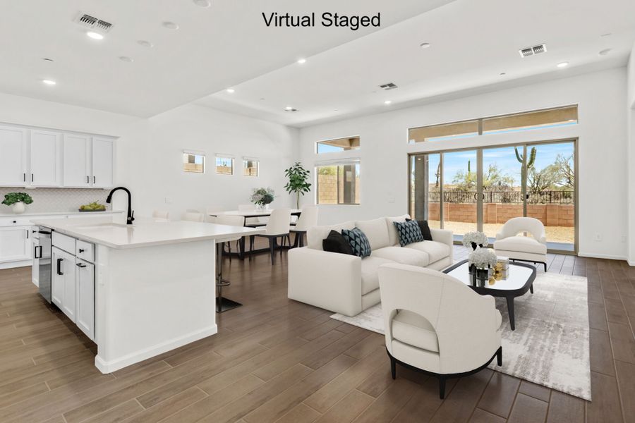 Furnished interior view inside a new home in Saguaro Reserve II, Marana (Image 5).