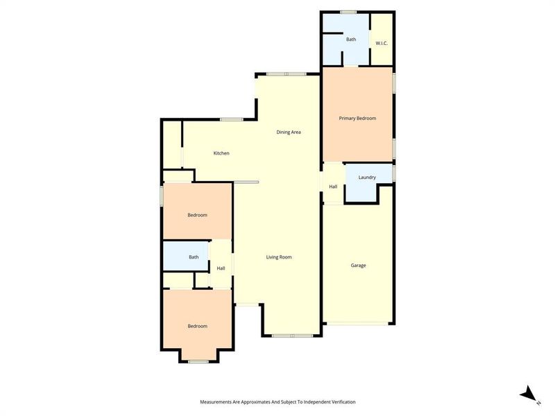 View of room layout