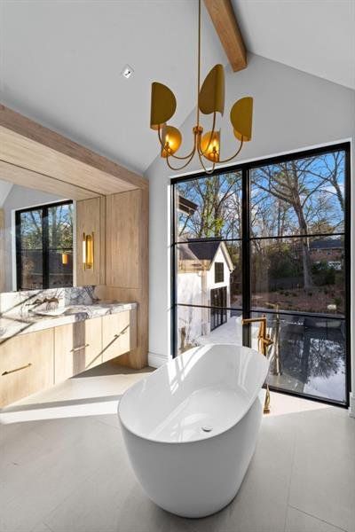 Furnished interior view inside a new home in , Atlanta (Image 10).