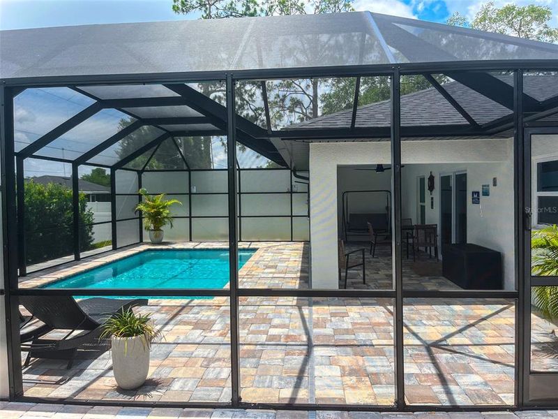 Exterior details and patio area of a home in , North Port (Image 25).