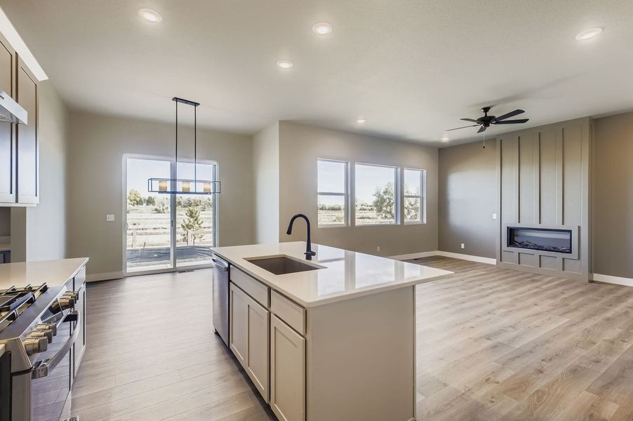 Furnished interior view inside a new home in Country Club Reserve – Fort Collins, Fort Collins (Image 11).