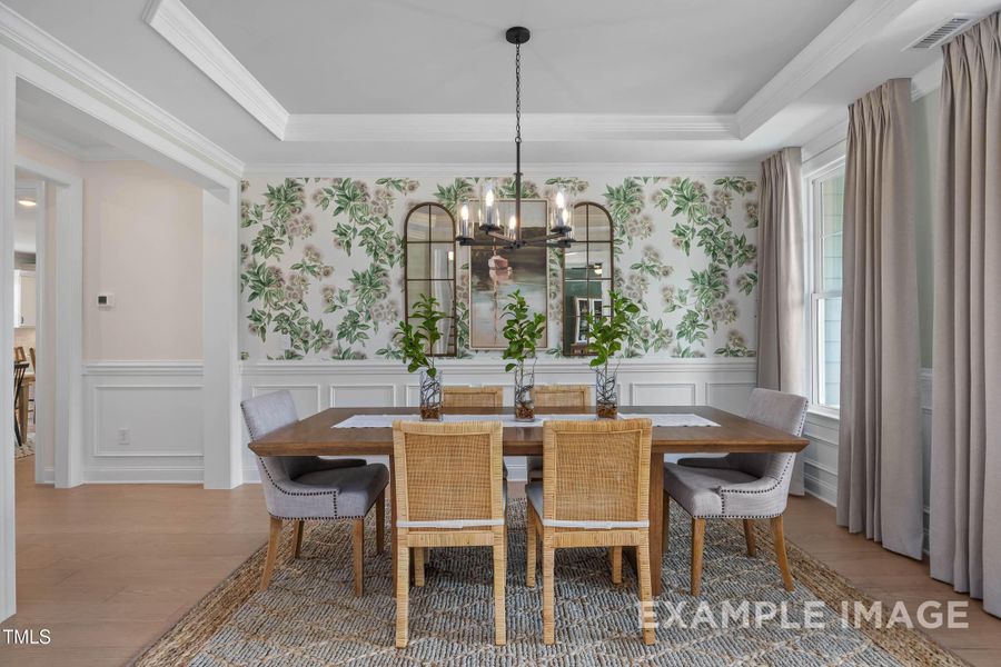 Furnished interior view inside a new home in Tobacco Road, Angier (Image 9).