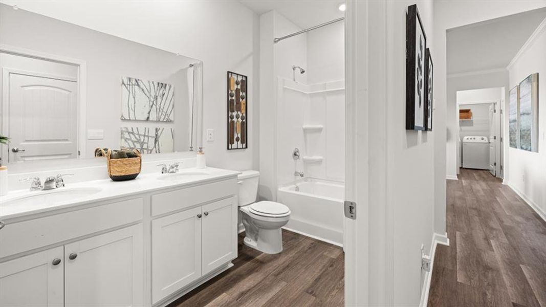 Furnished interior view inside a new home in Lost Creek, Dallas (Image 7).