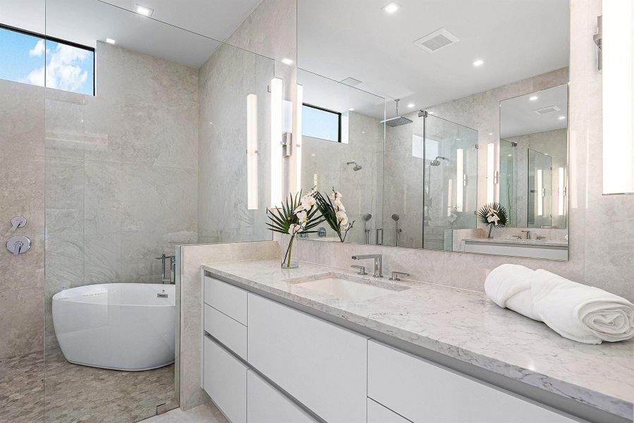 Furnished interior view inside a new home in , Delray Beach (Image 8).