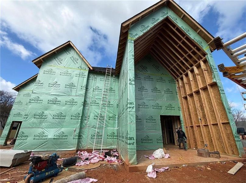 In-progress construction of a new home in , Lawrenceville, GA (Image 5).