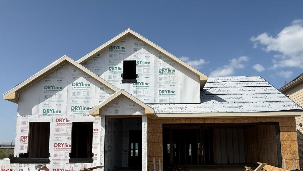 In-progress construction of a new home in Carillon, Manor, TX (Image 3). In-progress construction of a new home in Carillon, Manor, TX (Image 3).