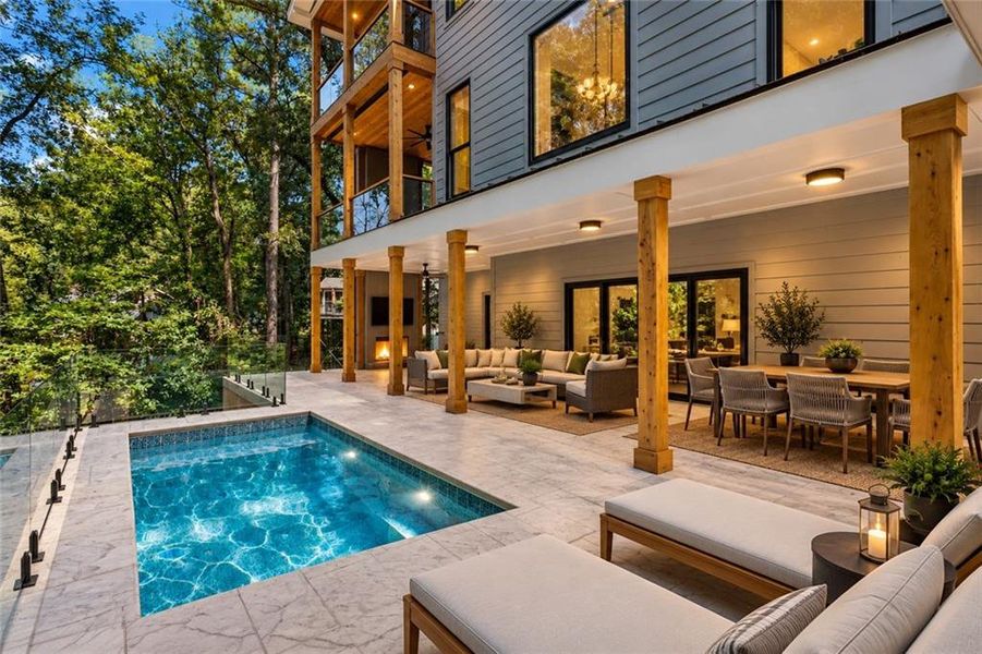 Exterior details and patio area of a home in , Marietta (Image 29).