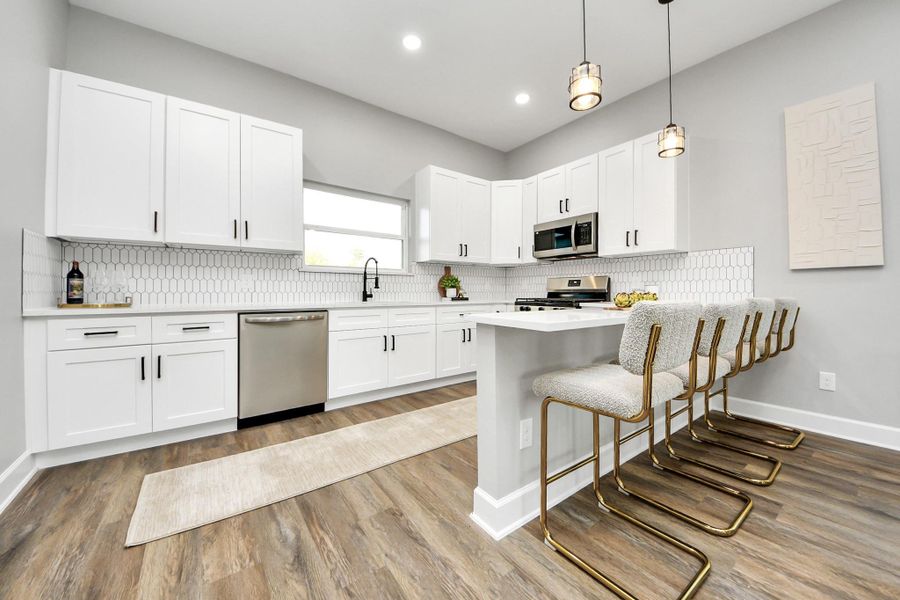 Furnished interior view inside a new home in , Houston (Image 18).