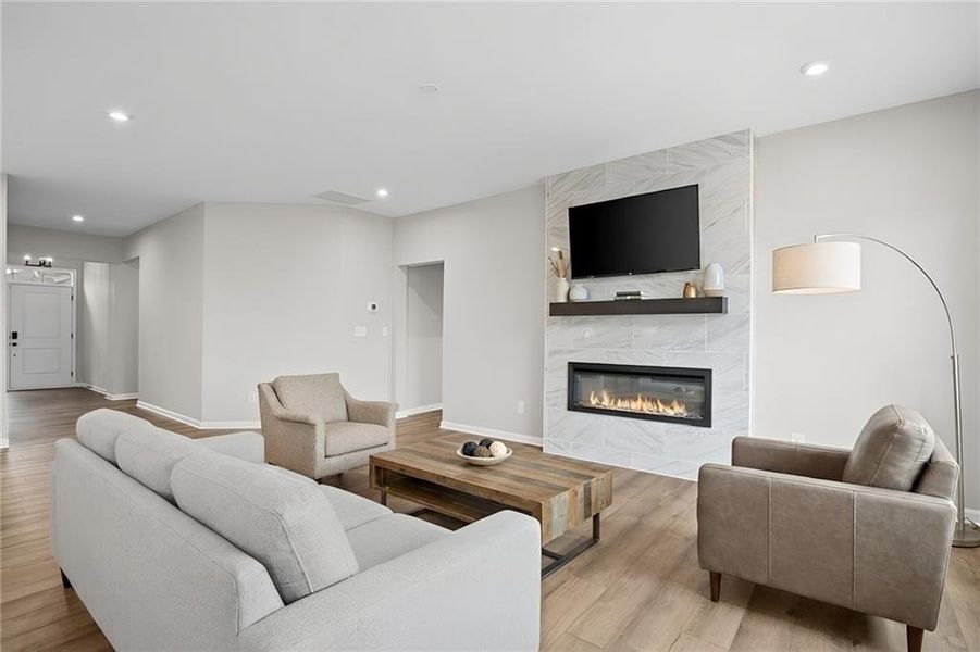Furnished interior view inside a new home in Laurel Farms, Dallas (Image 15).