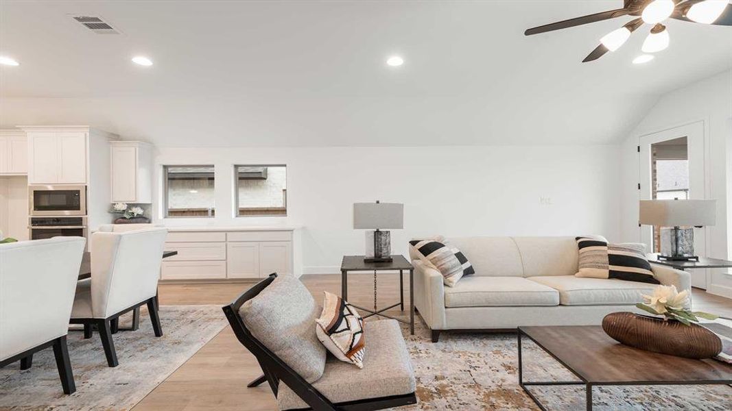 Furnished interior view inside a new home in The Heights at Uptown Celina, Celina (Image 12).