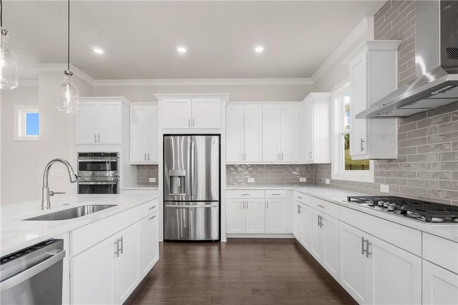 Furnished interior view inside a new home in Palisades Single Family, Cumming (Image 9).