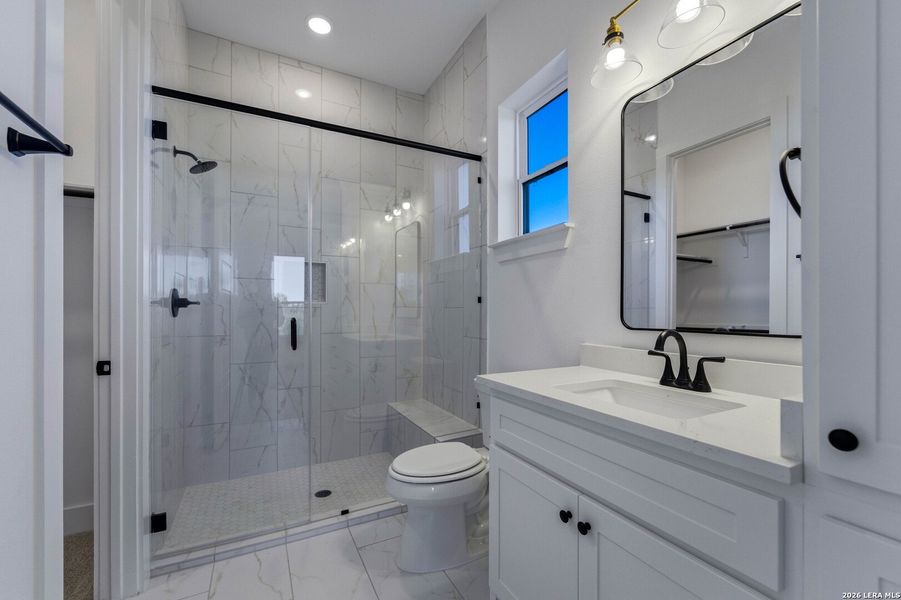 Furnished interior view inside a new home in , New Braunfels (Image 35).