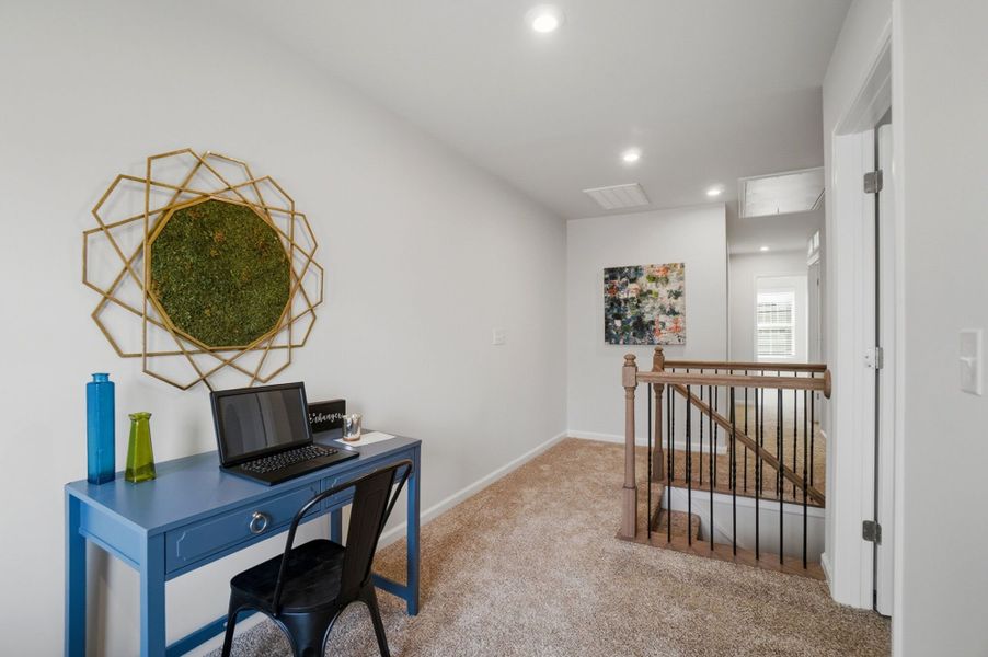 Furnished interior view inside a new home in The Townes at Cheyney, Charlotte (Image 14).