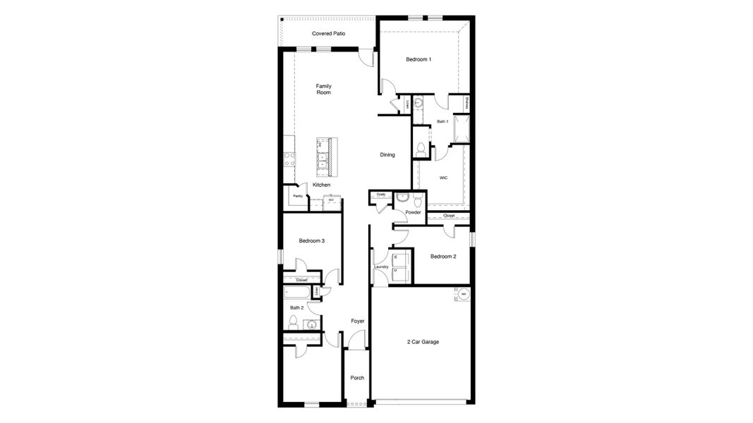 2D floor plan layout of this home in Legado, Cleburne, TX (Image 2). 2D floor plan layout of this home in Legado, Cleburne, TX (Image 2).