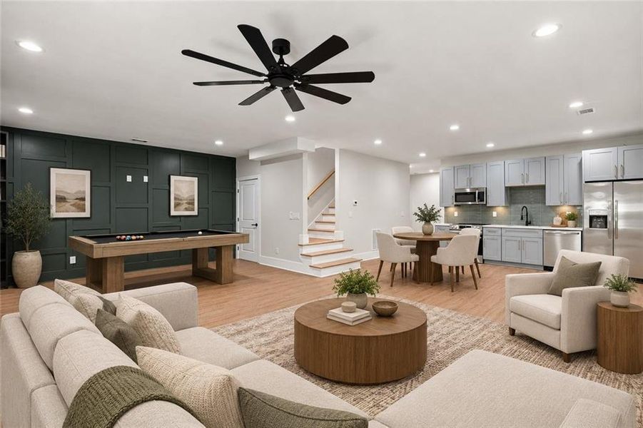 Furnished interior view inside a new home in , Monroe (Image 11). Furnished interior view inside a new home in , Monroe (Image 11).