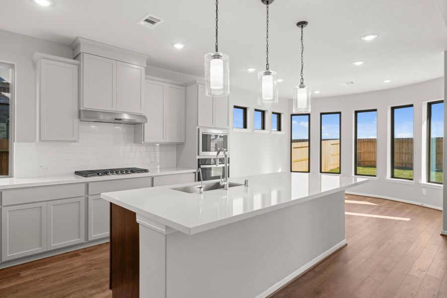 Furnished interior view inside a new home in The Meadows at Imperial Oaks 60', Conroe (Image 7).