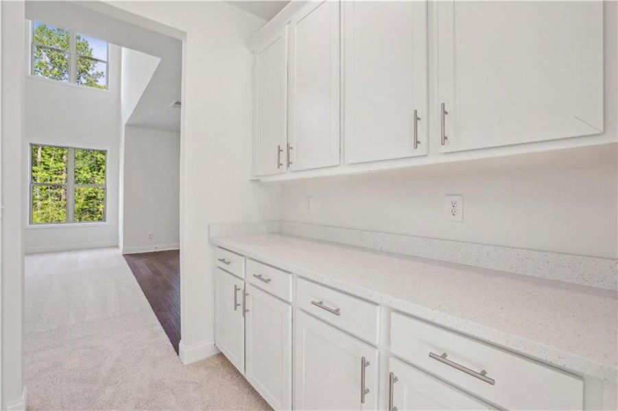 Furnished interior view inside a new home in , Sugar Hill (Image 6). Furnished interior view inside a new home in , Sugar Hill (Image 6).