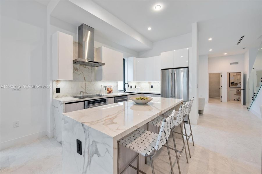 Furnished interior view inside a new home in , Miami (Image 13).