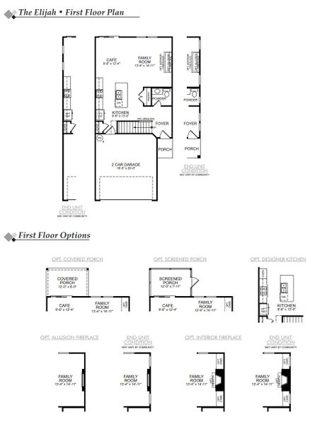 2D floor plan layout of this home in Bellevue Townhomes, Greenville, SC (Image 3).
