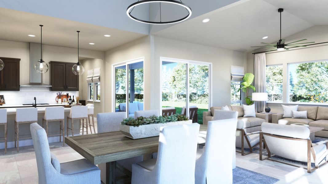 Representative furnished interior of a home built from the 3 by Trumark Homes in RainDance, Windsor (Image 5).