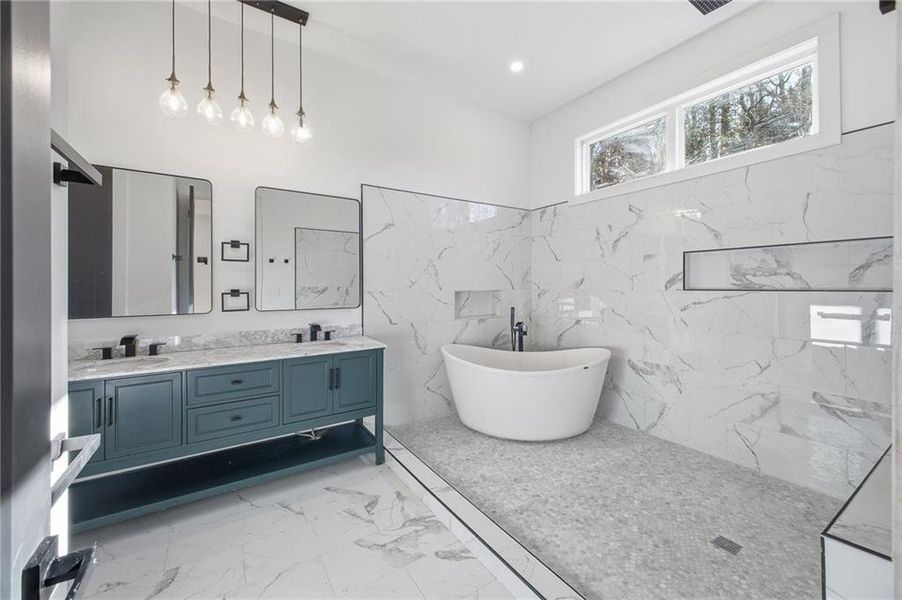 Furnished interior view inside a new home in , Flowery Branch (Image 13).