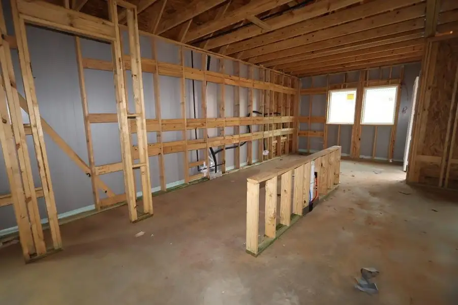 In-progress construction of a new home in Grand Central Park 55' Homesites, Conroe, TX (Image 6). In-progress construction of a new home in Grand Central Park 55' Homesites, Conroe, TX (Image 6).