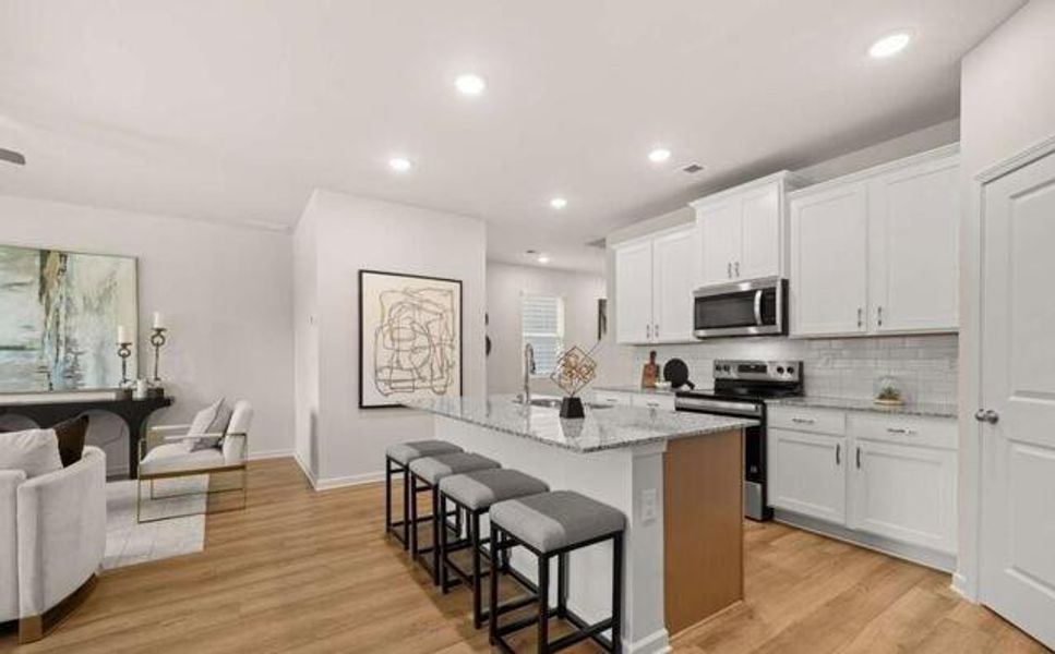 Furnished interior view inside a new home in Walden Park - The Retreat, Jonesboro (Image 4).