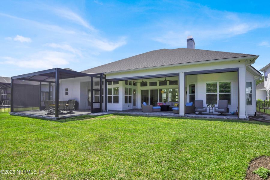 Exterior details and patio area of a home in Nocatee, Ponte Vedra (Image 23). Exterior details and patio area of a home in Nocatee, Ponte Vedra (Image 23).